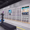 Li-Ning Sports Clothing Store With Interior Displays And Fashion Apparel Racks
