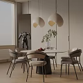 Modern table combination 3d model