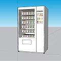 White Commercial Vending Machine With Various Products For Public Spaces