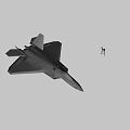 Aircraft Raptor Fighter 3d model