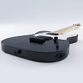 Stylish Electric Guitar With Black Body Light Wood Neck And Metal Strings For Music Lovers