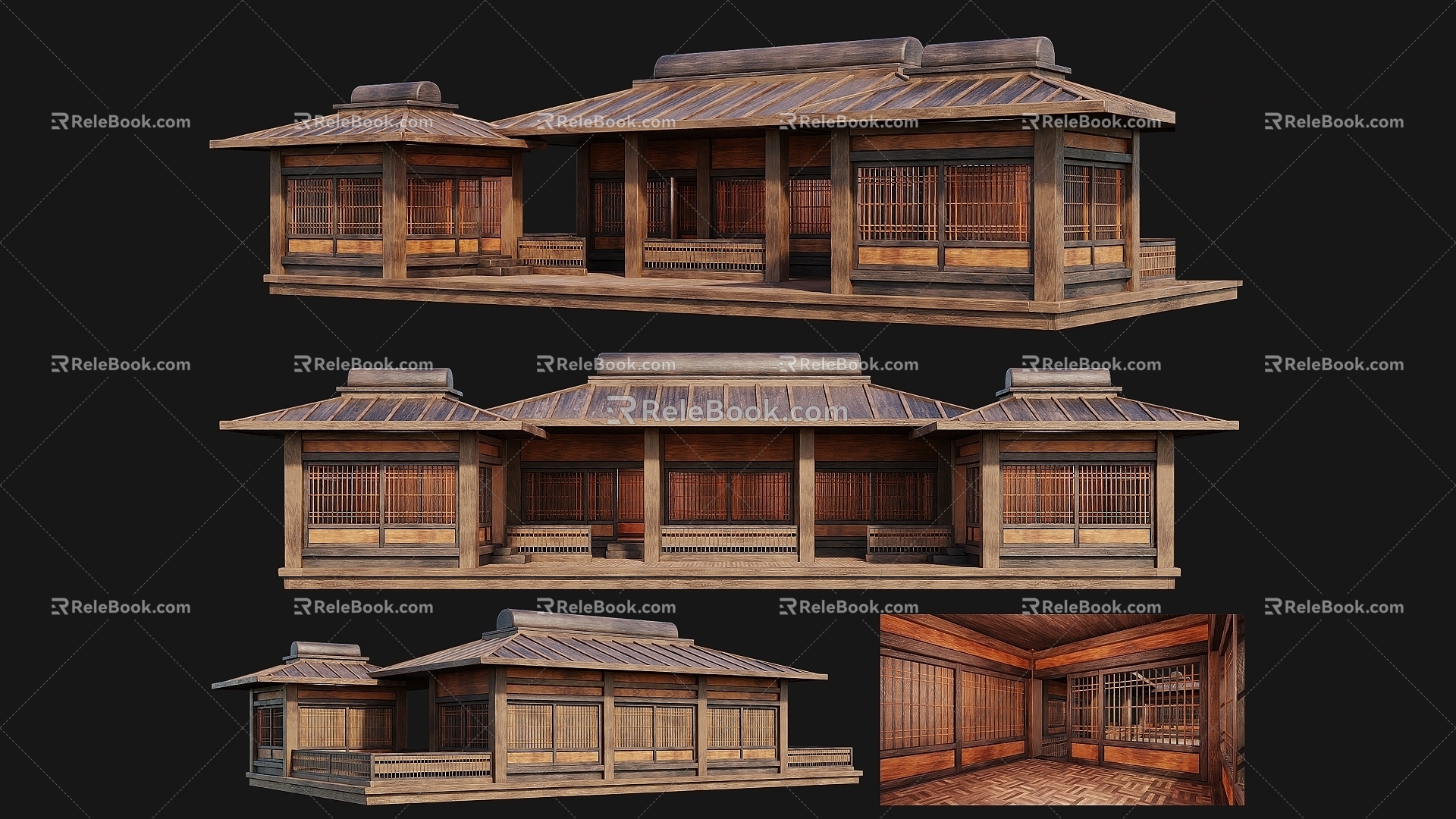 Chinese Ancient House Wooden House Inn Attic Ancient Architecture Ancient House Building Ancient Architecture 3d model