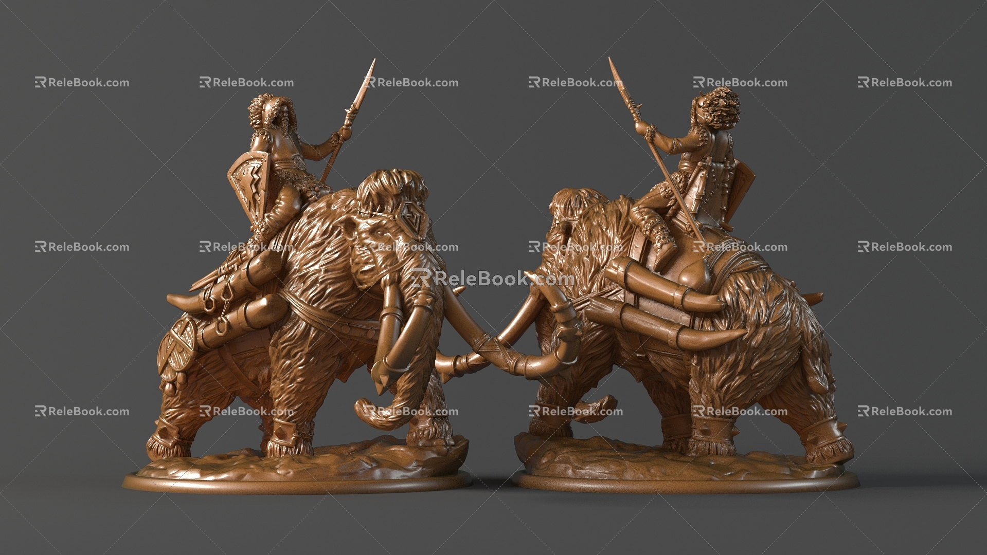 Mammoth Hunter 3d model