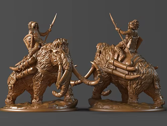 Mammoth Hunter 3d model