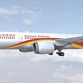 Commercial Passenger Airplane With Cockpit Economy Class First Class And 7 Color Paint Schemes