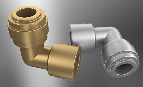 Right Angle Elbow Copper Elbow 3d model