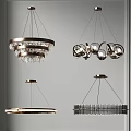 Modern Chandeliers With Crystal Details And Metallic Frame Contemporary Design Ideas