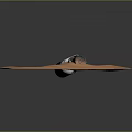 Weathered Metallic Wreckage With Curved Panels On Orange Desert Sand Dunes