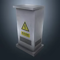 High Voltage Equipment Metal Enclosure With Warning Sign For Electrical Safety