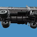 UN Marked Gray Flatbed Truck Featuring Military Style Exterior Design