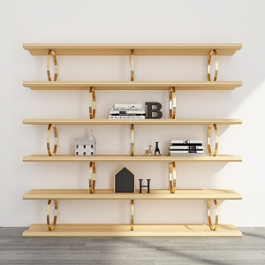 Bookshelf Ornaments Bookshelf Decorative Storage Rack Decorative Rack Bookshelf Shelf 3d model