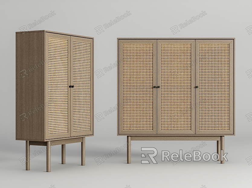 Rattan Decorative Cabinet Rattan Cabinet Side Cabinet model