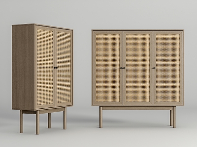 Rattan Decorative Cabinet Rattan Cabinet Side Cabinet model