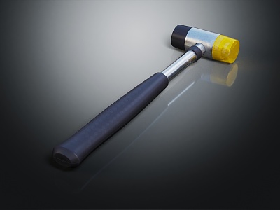 Modern gavel court hammer 3d model