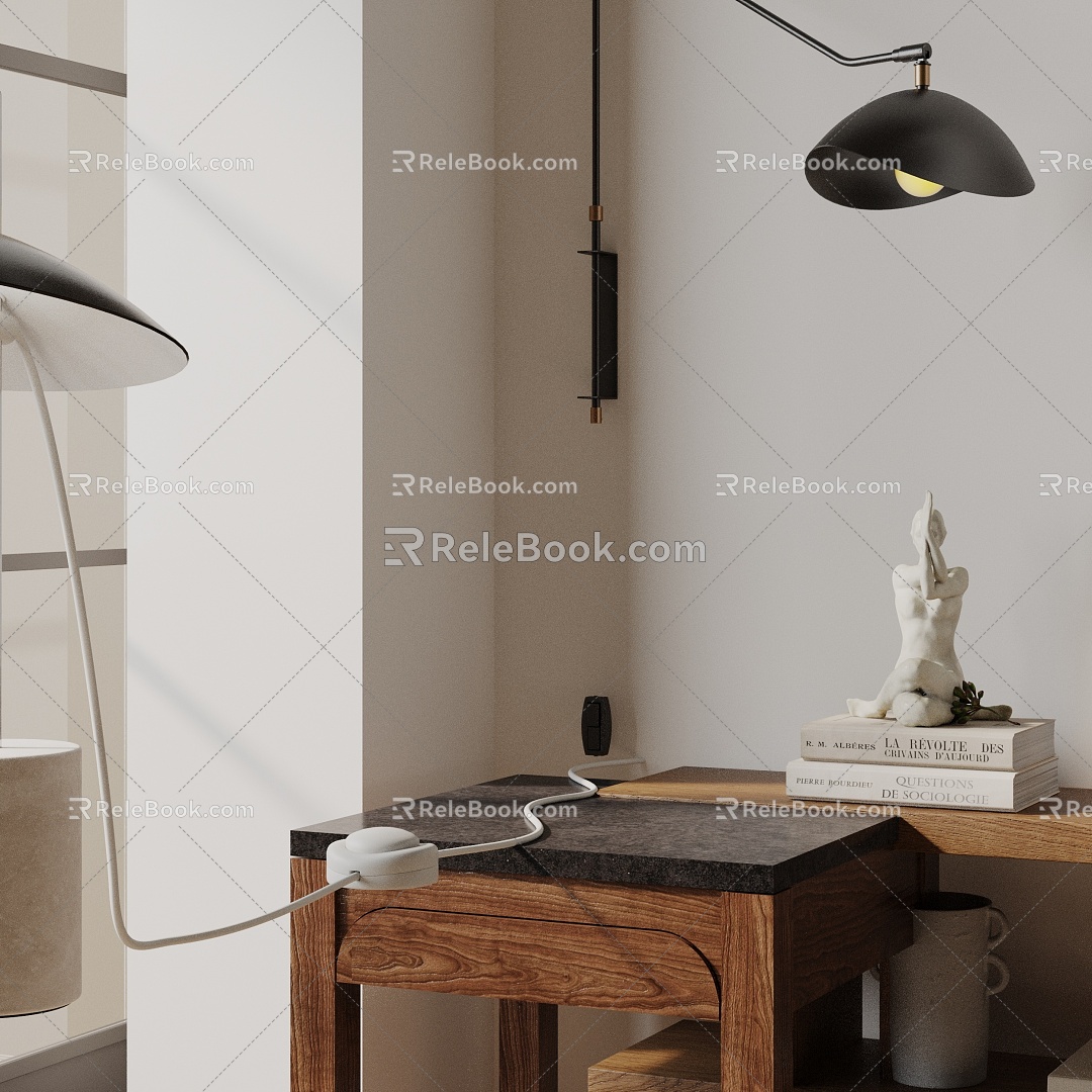 Modern table lamp 3d model