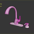 Modern Chrome Kitchen Faucet With Single Handle And Curved Spout Design