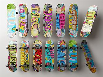 Modern Skateboard 3d model