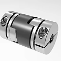 Industrial Metal Shaft Coupling With Flexible Black Center And Precision Engineered Ends