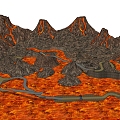 Volcano 3d model