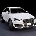 White Modern SUV Car With Sleek Exterior Design And Black Alloy Wheels
