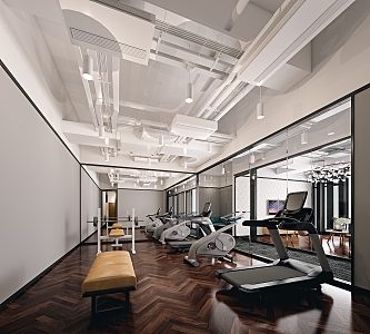 Modern Gym 3d model