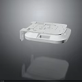 White Plastic Square Component With Holes Grooves And Bottom Support Structure For Electronic Device Base