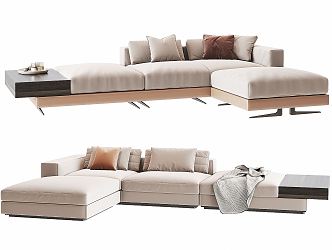 Modern corner sofa combination 3d model