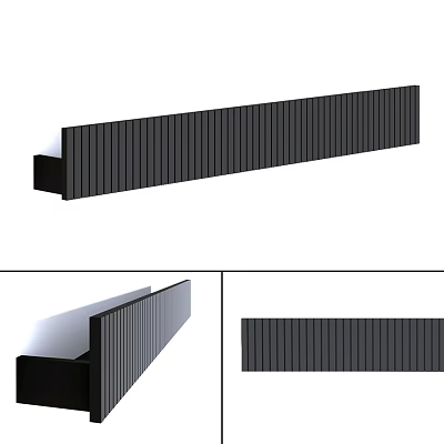 Efficient Black Striped Laundry Cleaning Strip For Daily Household Use 3d model