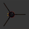 Yellow Tripod Stand With Black Top Device For Measurement Or Lighting