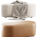 Modern sofa stool 3d model