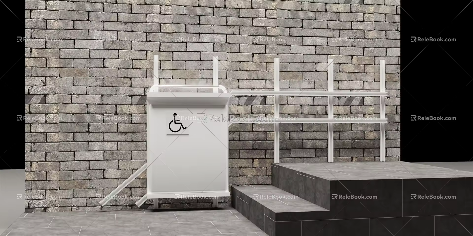 Modern disabled elevator disabled elevator 3d model