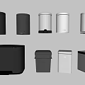 Modern trash can Public trash can Public trash can Household trash can 3d model
