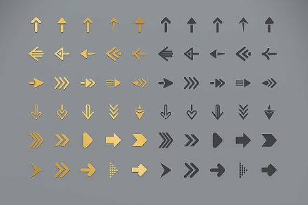 Arrow symbol icon 3d model