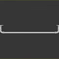 Stainless Steel Bathroom Towel Bar Hardware with Chrome Finish and Sleek Mounted Design