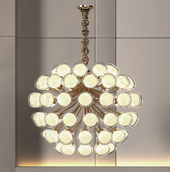 Light Luxury Art Chandelier 3d model