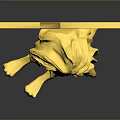 Luxurious Gold Star Shaped Furniture Decor With Lion Head Design And Shiny Surface