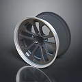 Black Tire With Silver Alloy Wheel Spoke Design And Glossy Finish