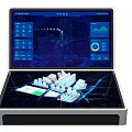 Interactive Commercial Equipment With Smart Display Screen Data Charts And Building Models 3d model