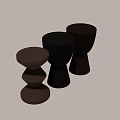 Modern Decorative Side Tables With Geometric Shapes And Neutral Colors