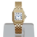 Elegant Gold Bracelet Watch On Transparent Display Stand With Price Tag €231000