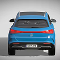 Blue Mercedes SUV Exterior With Modern Design And Stylish Wheels