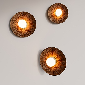 Middle style wall lamp 3d model