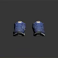 Blue Nike Sports Sneakers With White Sole And Blue Laces