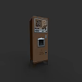 Vintage Brown Kitchen Appliance With Classic Control Panel And Retro Design Elements