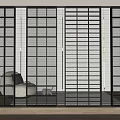 Modern Room Dividers Featuring Circular Slatted And Geometric Patterns With Metal Frames