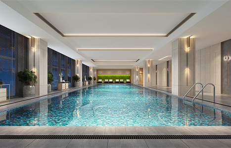 Modern Swimming Pool 3d model