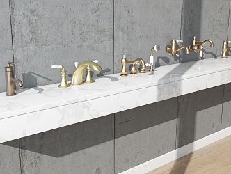 European-style faucet 3d model