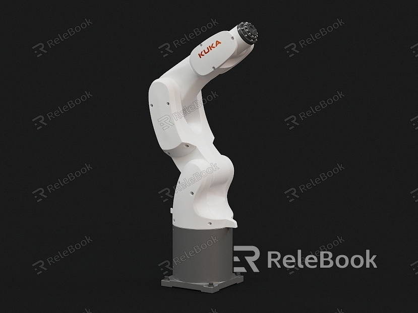 Modern mechanical arm assembly robot model