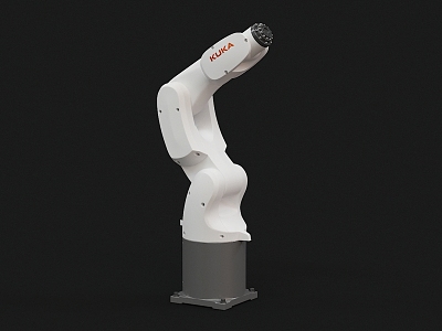 Modern mechanical arm assembly robot model