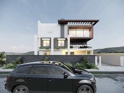 Modern Single-family Villa Rural Self-built House Rural Private House Villa Rural Self-built House Resort Hotel Mountain Villa Simple Villa 3d model